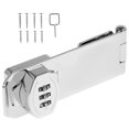 thumbnail image 1 of Keyless Cabinet Lock 3-Digit Drawer Combination Lock Clasp with Screws Zinc Alloy Security Privacy Latch Lock Rust-Proof Cupboard Lock for Cabinet Drawer Mailboxes, 1 of 7