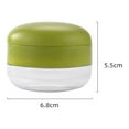 thumbnail image 3 of Picadora de ajo y molinillo de prensa | Picadora de ajo de mano | Cuchillas de acero inoxidable | Plástico verde | Utensilio de cocina compacto para acampar en casa | 1 Paquete, 3 of 8