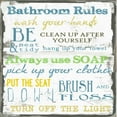 thumbnail image 3 of Greene, Taylor 20x20 Black Modern Framed Museum Art Print Titled - BATHROOM RULES, 3 of 5