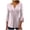 K-Pink, variant on Zwiiyzr Women's Casual T-Shirt Printed 3/4 Sleeves V-Neck Blouse A-Pink (M)