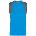 thumbnail image 3 of Augusta Sportswear 2XL Astonish Sleeveless Jersey Power Blue/Graphite 2524, 3 of 4
