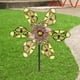 thumbnail image 1 of Molino Molino de viento de mariposa giratorio luminoso, hilanderos de viento giratorios de arte de hierro (amarillo) Wdftyju Libre de BPA, 1 of 3