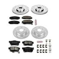 thumbnail image 3 of PowerStop Front and Rear Z23 Evolution Sport Carbon-Fiber Ceramic Brake Pad and Drilled & Slotted Rotor Kit Fits: HONDA Select Models K2743, 3 of 10
