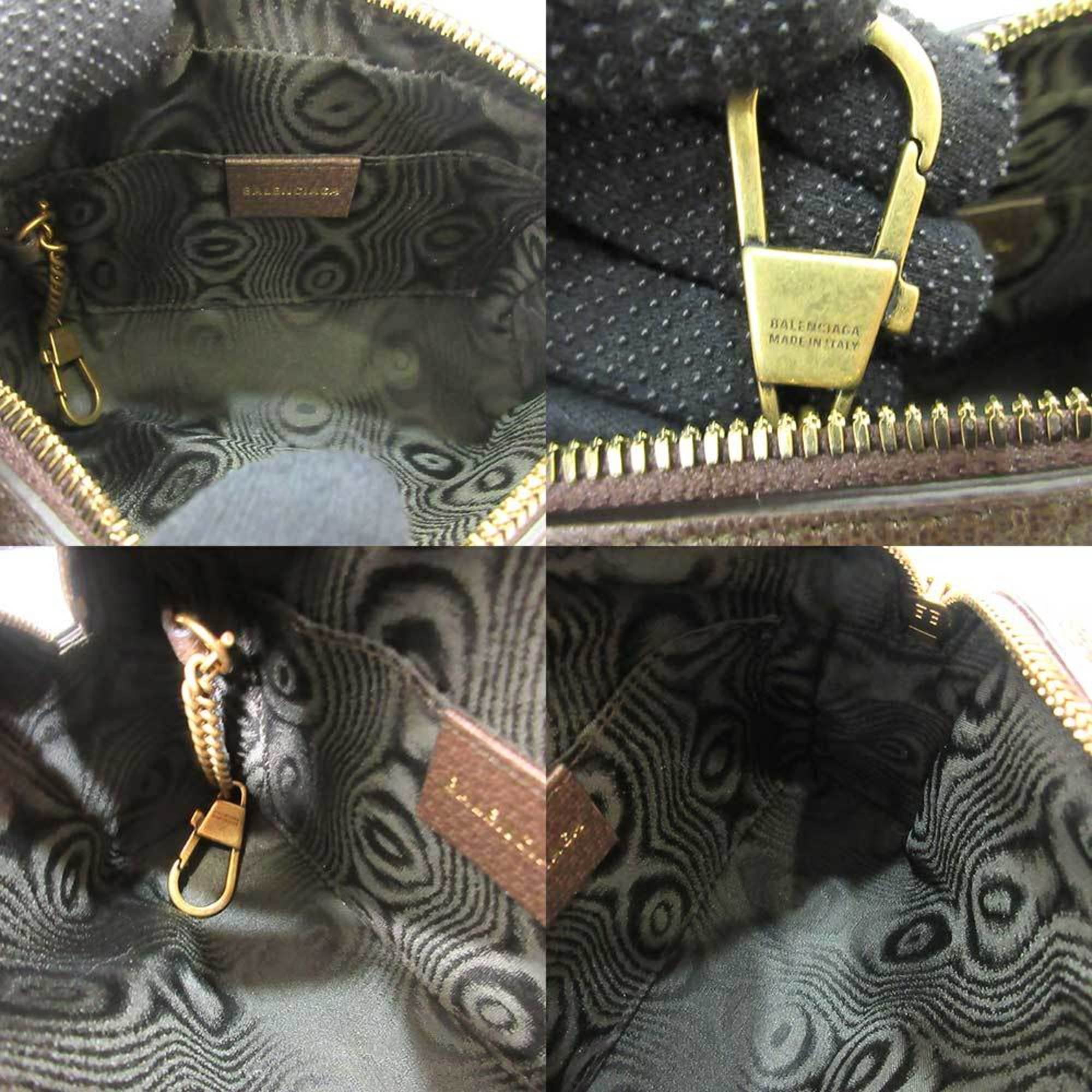 Authenticated used Balenciaga Bag Gucci Collaboration Hacker Camera Beige Mini Shoulder Pochette Bb Pattern Ladies Leather, Women's, Size: (HxWxD)