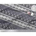 thumbnail image 3 of Soimoi Rayon Fabric Geometric & Floral Block Printed Craft Fabric by The Yard 56 Inch Wide, 3 of 3