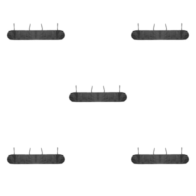 Guardoinrt Auvent Rétractable Résistant et Durable pour Votre Prochain Événement Extérieur, Protecteur de Rail, Auvent Aérien Noir 4 Mètres 5Ensemble