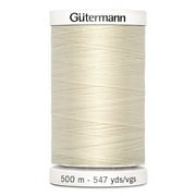 Gutermann Sew-All Polyester Eggshell Thread, 547 yd.