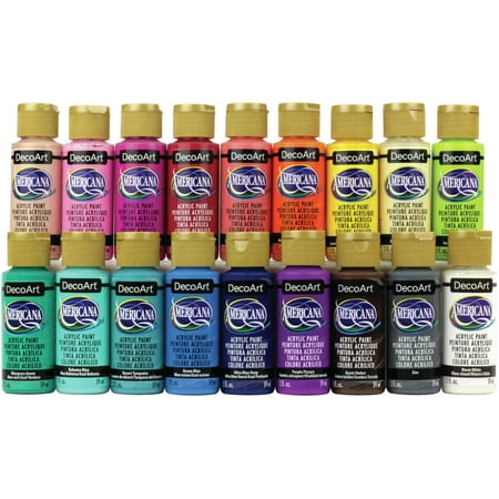 UPC: 0766218086471 | Americana Acrylics Sampler Set 18/Pkg-Popular Picks