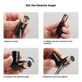 thumbnail image 4 of 2PCS Audio Adapter Plug 3Pin XLR Angle Adjustable Male to Female Right (XLR 90 Degree Adapter), 4 of 6