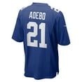 thumbnail image 3 of Men's Nike Paulson Adebo  Royal New York Giants Team Game Jersey, 3 of 5