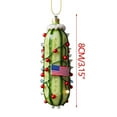 thumbnail image 2 of Wadada 2D Christmas Decorations, Acrylic Pickle Christmas Tree Hanging Ornament, Cucumber Shape Ornaments, Cute Mini Cucumber Christmas Pendant, Holiday Parties and Christmas Decorations, 2 of 5