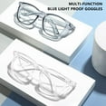thumbnail image 5 of LUCKYW Safety Glasses, Anti Fog Safety Goggles for Women Men, Blue Light Blocking Stylish Eye Protection Glasses Side Shield,Blue, 5 of 6