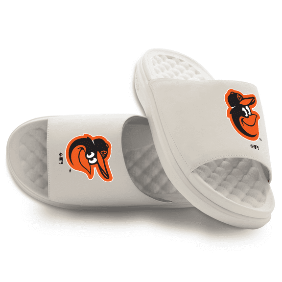 Unisex ISlide Cream Baltimore Orioles Primary Motive Slide Sandals