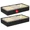 Black, variant on 2 Pack Under Bed Storage Containers, Stackable Closet Organizers and Storage Bins with Sturdy Support, , Underbed Storage Bags for Wrapping Paper, Blanket, Towels, Clothes, Comforter, Sweaters, Linen