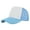 Blue, variant on Men Women Sponge Color Block Casual Peaked Visor Sports Cap