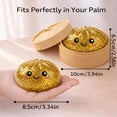 thumbnail image 3 of Juguete squishy LEGEOS de dumpling con glitter para aliviar el estrés, 8,5 cm, 3 of 6