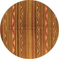 thumbnail image 1 of Ahgly Company Indoor Round Southwestern Orange Country Area Rugs, 8' Round, 1 of 1
