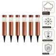thumbnail image 6 of Pure Garden Solar Path Set of 6- 15” Bollard Lights, (Copper), 6 of 8