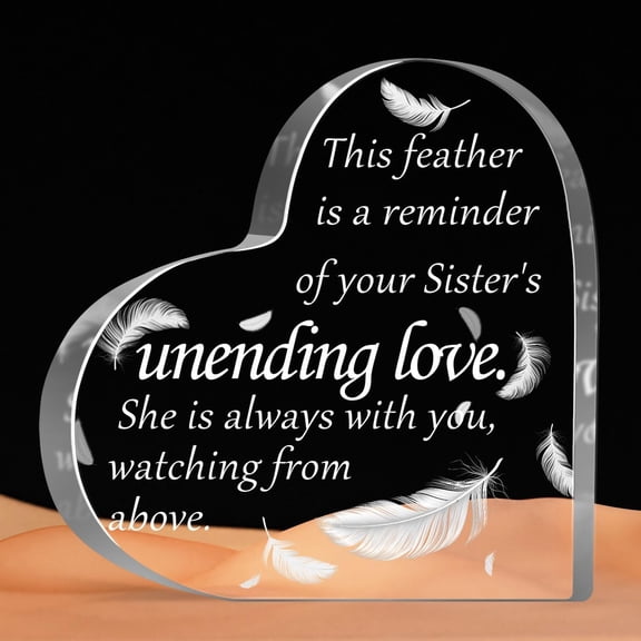 Loss of Loved One Sympathy Gift, Memorial Gifts for Loss Keepsake, In Memory of Loved One Sign, Grief Bereavement Remembrance Feather Plaque Decor for Family Members