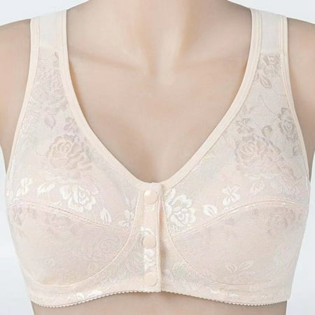 

BLGAT Sexy Lace Bralette Solid Side Buckle Bra Brassiere Wireless Push Up Bras For Women Complexion 38