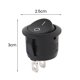 thumbnail image 5 of Muyoka MTFun 10PC 12V ON OFF interruptor basculante redondo coche 2 pines Dash barco Van set 20mm pequeño negro redondo basculante Muyoka Hogar, 5 of 7