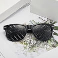 thumbnail image 3 of 2 Pcs Pinhole Glasses For Improving Vision, Black Unisex Eyesight Strengthening Pinhole Glasses, 3 of 5