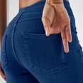 thumbnail image 6 of Yievot Denim Jeggings for Women with Pockets Stretchy Skinny Pull on Jeans High Waist Butt Lifting Jean, 6 of 6