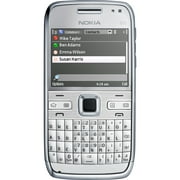 Nokia E E72 250 MB Smartphone, 2.4" LCD240 x 320, 128 MB RAM, Symbian OS 9.3, White