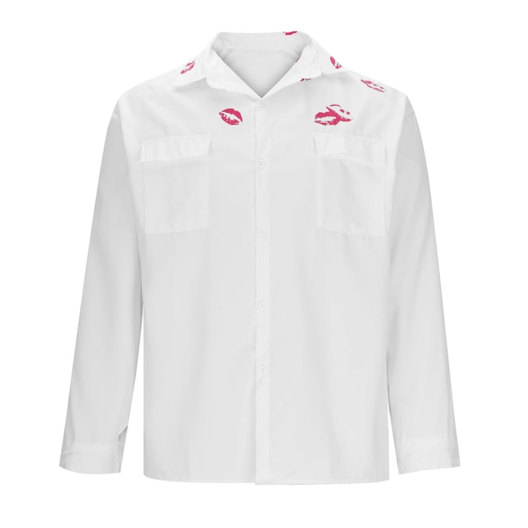 dress shirt with kisses DIY of the iconic @maisonmargiela KISS  dress shirt also makes for a  great personalized gift if paired with @maisonmargielafragrances  , #diy  #diycrafts #diyproject #personalizedgifts