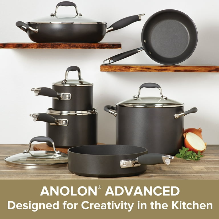 Anolon Advanced Home Hard-Anodized Nonstick 3 pc. Cookware Pan Set