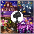 thumbnail image 3 of TOPCHANCES 16 Slides Christmas Holiday Lights Projector, Waterproof Snowflakes Projection Lamp Indoor Outdoor Lighting for Halloween, Xmas, Holiday, Party, Birthday Garden House Decoration, 3 of 10