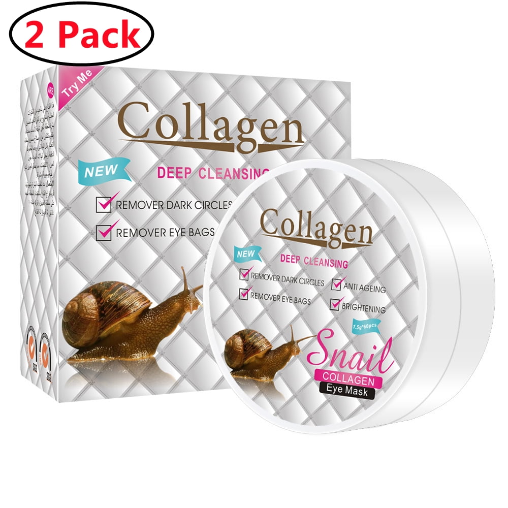 2 Pack 24k Gold Eye Maskswith Collagen Under Eye Patches, Dark Circles