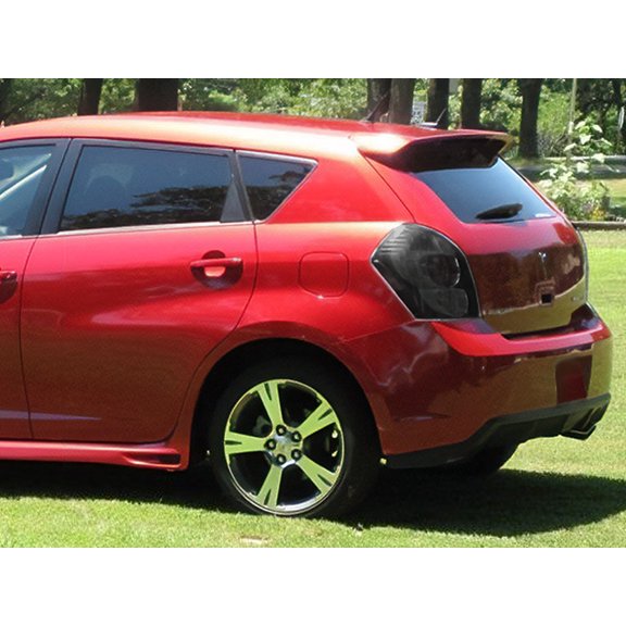 Rvinyl Tail Light Tint Covers Compatible with Pontiac Vibe 2009-2010 - Blackout Smoke