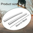 thumbnail image 2 of S SERENABLE Skateboard Deck Guard Protector Easy Install for Longboard Double Kick Board White 35 cm, 2 of 9