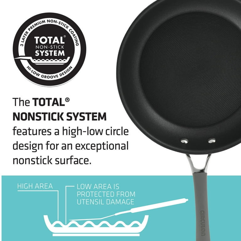 Circulon Elementum 3 qt. Hard-Anodized Covered Saucepan - Oyster Gray