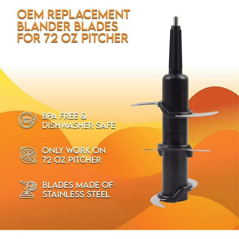 Blender Replacement Blade For Ninja 72 Oz Pitcher, Blender Parts Kitchen  System 1100, Models BL660C BL740 BL642