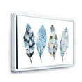 thumbnail image 3 of Designart 'Abstract Blue Boho Feathers I' Bohemian & Eclectic Framed Canvas Wall Art Print, 3 of 5