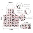 thumbnail image 7 of Cute Boston Terrier Dog and Pink Love Heart Apron-Garden Aprons for Women with Pockets-Cotton Linen Waterproof Kitchen Cooking Gardening Aprons Adjustable for Kitchen,Cooking,BBQ and Salon 33x27 Inch, 7 of 7