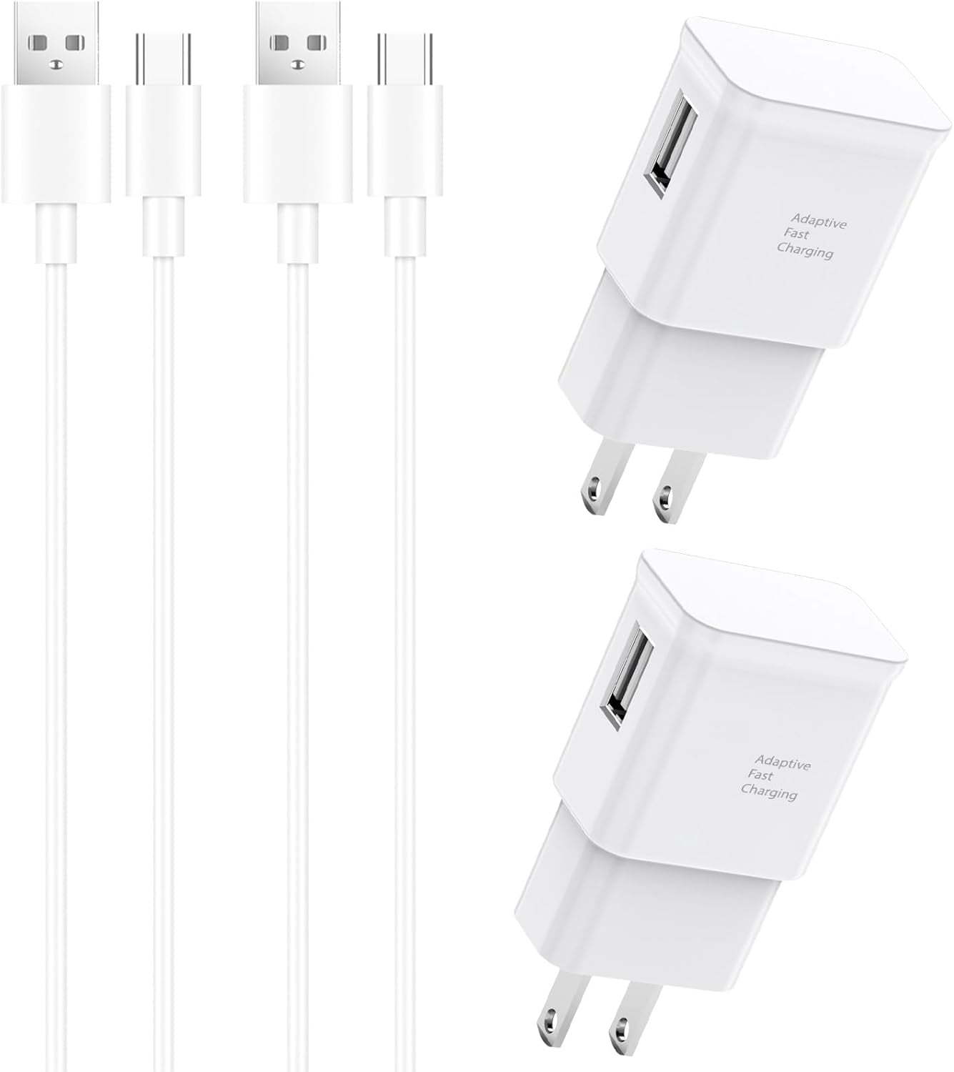 RGHJAR-Type C Samsung Charger Fast Charging 2 Pack Fast Wall Charger Block with 6ft USB to Type C Fast Charer Cable Cord for Samsung Galaxy S10 9 8 Plus/Note 20 10 9 8/S20 S21 S22 S23 S24 Ultra/A52 5