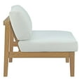 thumbnail image 6 of Modway Bayport 4 Piece Outdoor Patio Teak Set in Natural White, 6 of 8
