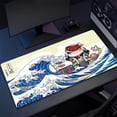 thumbnail image 3 of Nueva alfombrilla de ratón con impresión personalizada HD para PC, alfombrilla de ratón de goma con grandes olas de arte japonés, tapete de bloqueo en los bordes XXL, alfombrillas antideslizantes para, 3 of 5