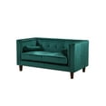 thumbnail image 4 of Uspridefurniture Kittleson 60'' Velvet Tuxedo Arm Loveseat -Green, 4 of 5