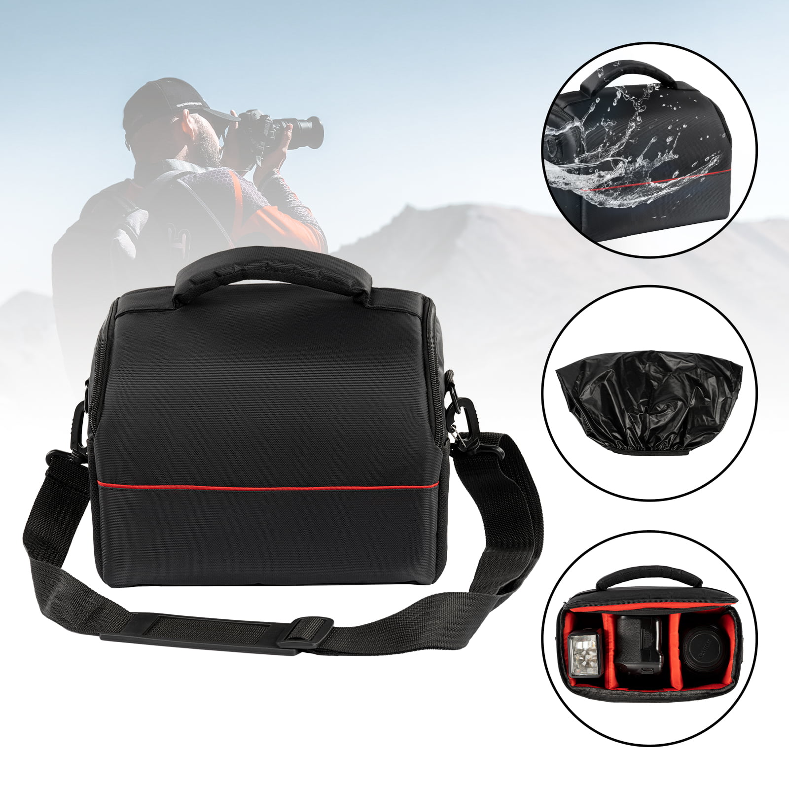 Bridge Camera Shoulder Waist Case Bag For Nikon COOLPIX A900 W300 W100 B500 