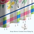 thumbnail image 6 of Pioneer Colorful Floral Shower Curtain for Bathroom Home Decor Bathtubs Waterproof Fabric Curtain with 7 Hooks 36x72in, 6 of 6