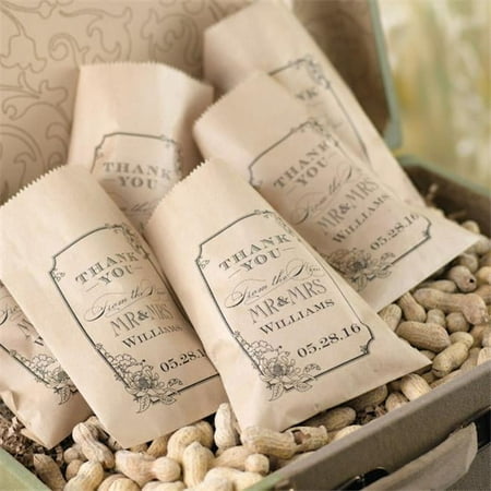 Vintage Floral Treat Bags Kraft