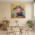 thumbnail image 3 of Stupell Industries Contemporary Grumpy Cow & Mug Canvas Art, 36 x 36, by The Wands Want, 3 of 8