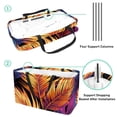 thumbnail image 4 of Tropical Jungle Palm Leaves Large Foldable Oxford Cloth Cube Organizer Tote Bag Toy Basket, 4 of 7