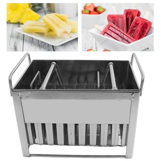 Maker Ice Cream Maker Mold Food Grade 304 Stainless Steel Stick Holder with Lid for Home Commercial