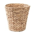 thumbnail image 2 of Isvgxsz Woven Waste Basket for Bathroom, Bedroom, or Living Room | Wicker Wastebasket Style Handwoven Basket Made from Water Hyacinth | Modern Boho Storage Basket, 2 of 6
