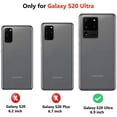 thumbnail image 4 of ORETech Compatible with Samsung Galaxy S20 Ultra Case, Clear Case for Samsung S20 Ultra Phone Case Thin Hard PC Silicone TPU Frame Protective Cover for Galaxy S20 Ultra 5G 6.9"(2020) Black, 4 of 7